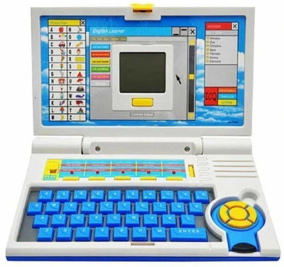 JR CLUB Kids Fun English Learner Educational Laptop for 20 Fun Activities Enhanced(Multicolor)