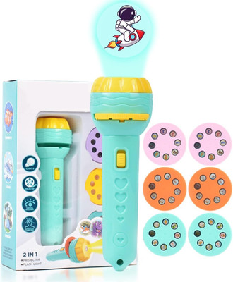 Bestie Toys Mini Projector Torch Toy Slide Flashlight Projector Torch for Kids Light Toy(Multicolor)