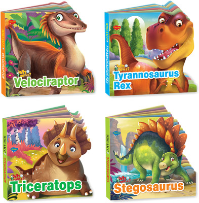 GO WOO Set Of 4 Who Am I Story Books | Board Books(Blue)