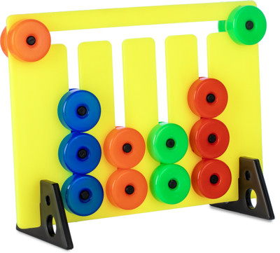 Extrawish Montessori Slide Puzzles - Brain Game for Kids - 3 4 5 Year Baby Activity Toys(Multicolor)