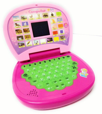 kinegic DINKAN EDUCATIONAL COMPUTER WITH LED SCREEN(Pink, Green)