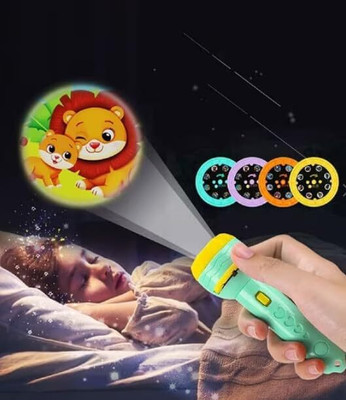 KAVANA 3 Slide 24 Patterns Mini Projector Toy Slide Flashlight Projector Torch for Kids(Multicolor)