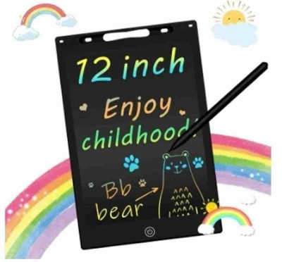 weezly 12inch LCD Pad Writing Pad Notepad Erasable & Rechargeable for Kids & Adults(Black)