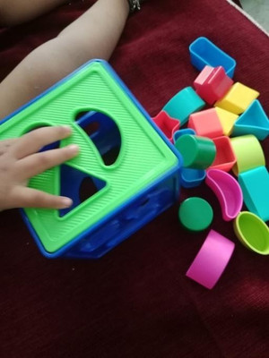 BHVMEY Shape Sorting Cube With 18 Shape And Different Color-CUBE BLUE-536-(Multicolor)