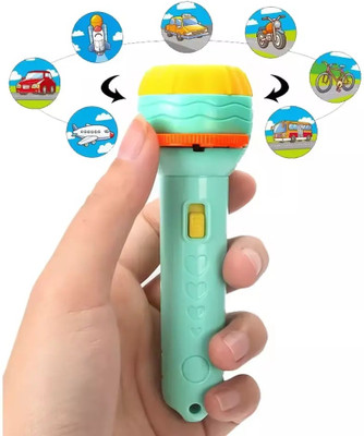 CRAZYGOL 6 Slides 48 Patterns Mini Projector Torch Slide Flashlight Light Toys for Kids(Multicolor)