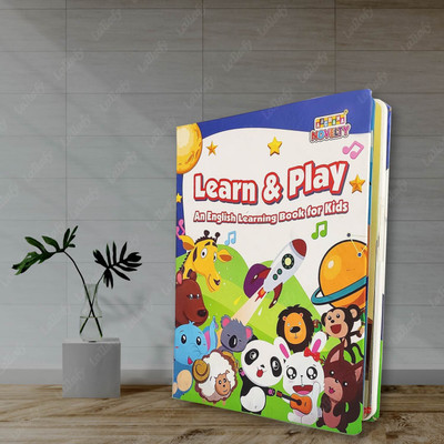 Lallafy Intelligence Learn & Play Sound Book, English Letters & Word Learning Sound Book(Multicolor)