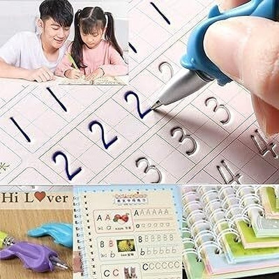 Labhimpex New-Magic Book: Shape and Word Builder(Multicolor)