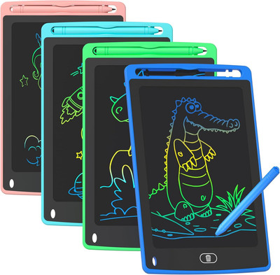kd and sons PACK OF 4 8.5 Inch Colorful LCD Writing Tablet for Kid(Multicolor)