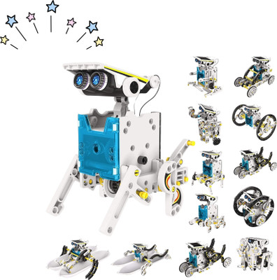 Zuuluzrs Solar Educational Solar Energy Robot Kit Toys(Multicolor)
