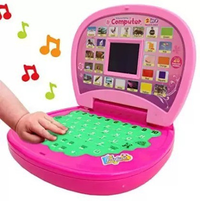 Anushka Toys children Electronic Laptop, LED Display With Music for baby(Multicolor)
