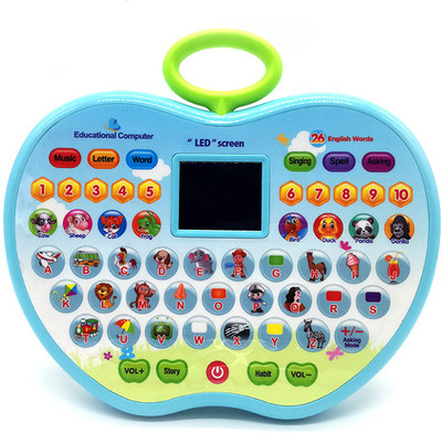 KOKEE TOYS Educational learning laptop computer for kids LED screen, alphabets and number.(Multicolor)