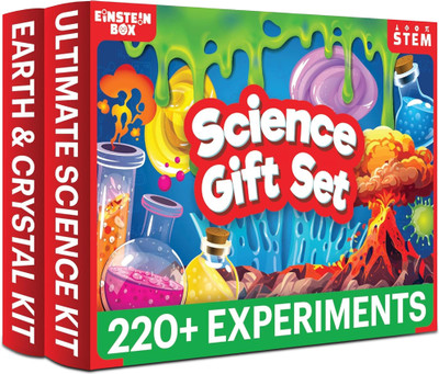 Einstein Box Science Gift Set for Boys & Girls Ages 6 -14 Years|2-in-1 Learning Set |(Multicolor)