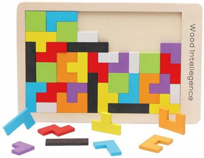 Ophiuchus Wooden Puzzles Brain Teasers Toy Montessori Intelligence STEM Russian Tangram(Multicolor)