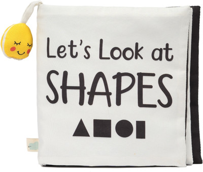TIDY SLEEP Let's Look at Shapes | High Contrast Cloth Book for Newborns(Black, White)