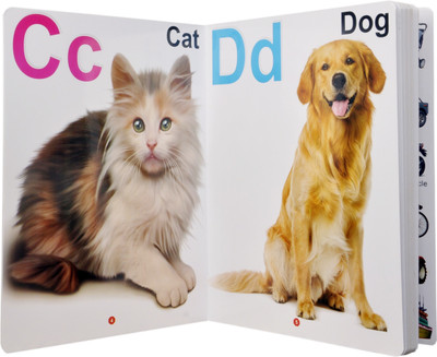 GoodsNet My First Board Book Of Alphabet Single Picture Nursery Board Book Of Children(Multicolor)