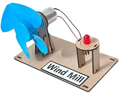ERHIndia Class 6 School Wind Mill Toy Working Model Science Project Kit for Kids Use(Multicolor)