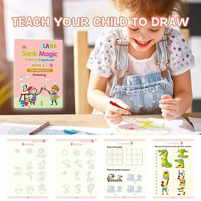 Labhimpex 188-Best: Uncover Magic Book for Kids – Enhance Tracing Fun 🎈-188-AA-2288(Multicolor)