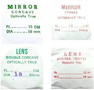 LabHouse Double Convex and Concave Lens with Convex and Concave Mirror Dia: 50mm