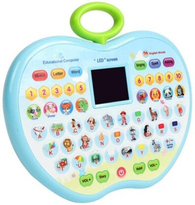 Tenmar TOYS Apple Shape Educational Mini Computer Laptop Toy for Kids(Multicolor)