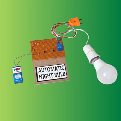ERHIndia School Kids Working Model Kit Science Project Automatic Night Lamp Using LDR(Multicolor)