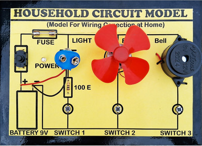 Genescribe Household Circuit or House Wiring Science Working Project & Model Educational Electronic Hobby Kit