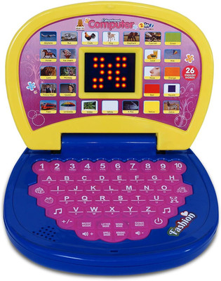 KHELOZZ Laptop Toy for Kids - Battery Operated Toy with LED Display(Multicolor)