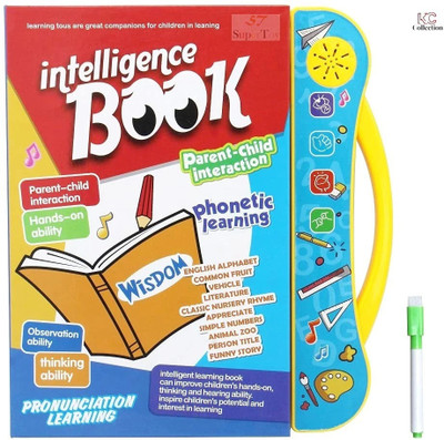 KC COLLECTION Interactive Children Book -Musical English Educational Phonetic Learning Book for 3 + Year Kids, Boys, Toddlers (Multicolor)(Multicolor)