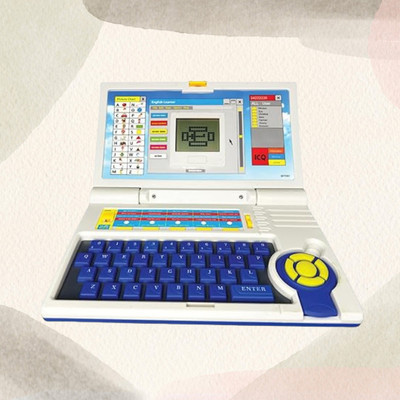 Glenston Learning & Playing Activities|Blue & White Color,Dual Power Supply Source Laptop(Multicolor)