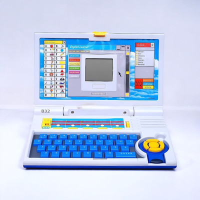 SNM97 Educational English Learner Laptop with Mouse for Kids 20 Activity Games toy_292(Multicolor)