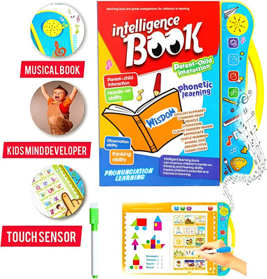 EpicEdge Intelligence Letters & Words Learning Sound Book For Kids(Multicolor)