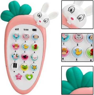 romj Rabbit Phone Mobile Smart cell-Phone Toy Musical Sound & Light Battery Operated(Multicolor)