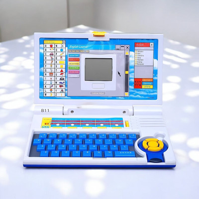 Just97 Educational English Learner Laptop with Mouse for Kids 20 Activity Games Toy_201(Multicolor)