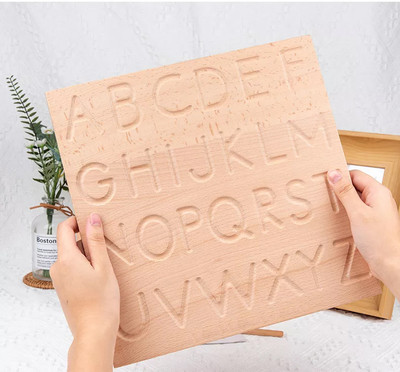 FORSIKHA Wooden Capital Alphabet ABC Letters Puzzles Toy/Slate/Board Sorting Blocks Game(1 Pieces)
