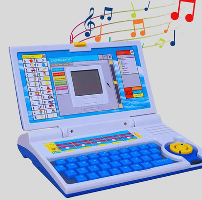 OCFI HIGH QUALITY English Learner Laptop Toy for Kids - Notebook Laptop with Mouse(Blue)