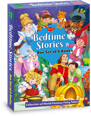 Bedtime Stories Box Set | Collection Of World Famous Fairy Tales | Set Of 6 Books | Fairy Tales Box(Hardcover, Sawan)