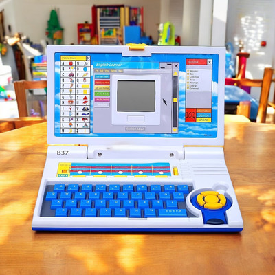 Kid Kraze Educational English Learner Laptop with Mouse for Kids 20 Activity Games Toy_269(Multicolor)