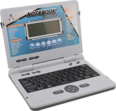 K.D Tinytots Educational Notebook Computer with 30 Activities & Games Kid's gifts(Multicolor)