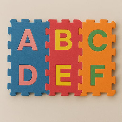 PlayCraft ABC Foam Mat for Kids– Educational Play Mat for Baby | Learning Puzzle(Multicolor)