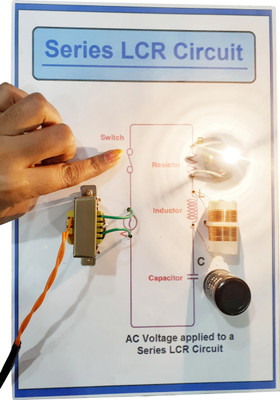MELODY's Series LCR Circuit Physics Working Demo Model Class 12 Student Learning Toy Kit.(Multicolor)