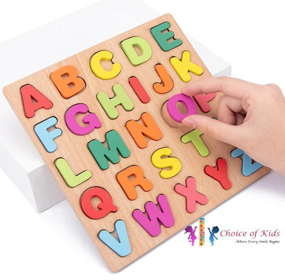 Choice of Kids Alphabets Jigsaw Puzzle Learning Board Toy For Kids with A to Z Learning Letter(Multicolor)