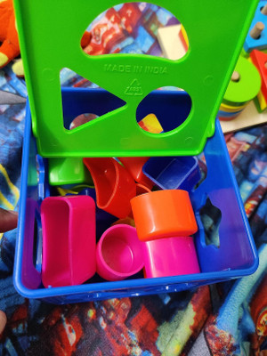 Dorytoys Shape Sorting Cube With 18 Shape And Different Color-CUBE BLUE-130(Multicolor)