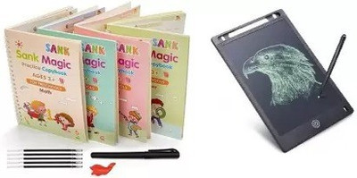 PRIMEFAIR Writing Board Practice Copybook with Pen and LCD Pad Tablet 8.5 Inch Screen(Multicolor)