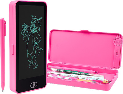 JOYBOX Writing Tablet Pencil Case for Kids – 2 in 1 LCD Digital Slate for Kids(Pink)