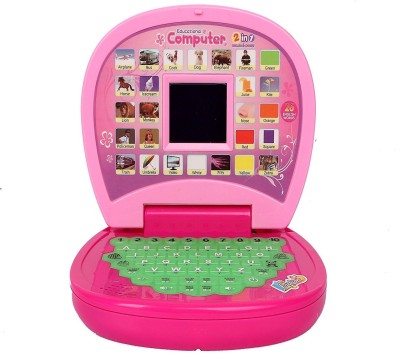 Just97 Toys Educational English Learner Computer Laptop For Kids(Pink)