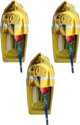 kd and sons Set of 3 pop pop steam Boat with free wax candle,dropper / Nostalgic indian toy(Multicolor)