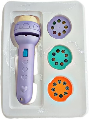 TRIMMO Mini Slide Projector Flashlight Torch,Kids Projection Light Toy(Multicolor)