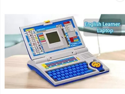KinderTales English Learner 20 Activities & Play Laptop With Mouse Control Toy For Kids(Blue)