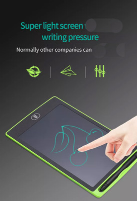 ARVANA LCD Writing Tablet Paperless Handwriting Pad for Kids RuffPad Slate Stylus Pen LCD Writing Pad Board Slate Drawing Tablet Digital Notepad +Pencil Pouch 8.5 x 7 inch Graphics Tablet Connectivity - Wireless(Black) ARVANA LCD Writing Tablet Paperless Handwriting Pad for Kids RuffPad Slate Stylus Pen LCD Writing Pad Board Slate Drawing Tablet Digital Notepad +Pencil Pouch 8.5 x 7 inch Graphics Tablet Connectivity - Wireless(Black)
