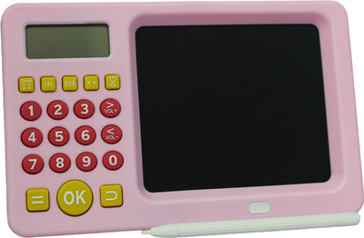 Khel Khilone Kids Educational Calculator Learning Toy Math Games Writing Stylus & USB Cable(Pink)