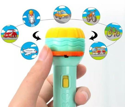 Swastik Creation MINI PROJECTOR FLASHLIGHT TOY (6 SLIDE)(Multicolor)